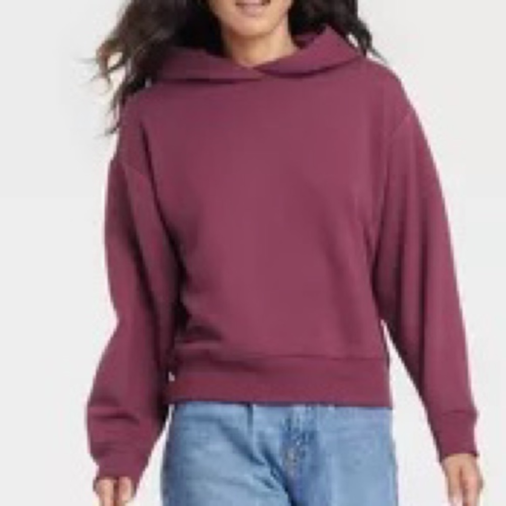 Dark purple fleece hoodie target